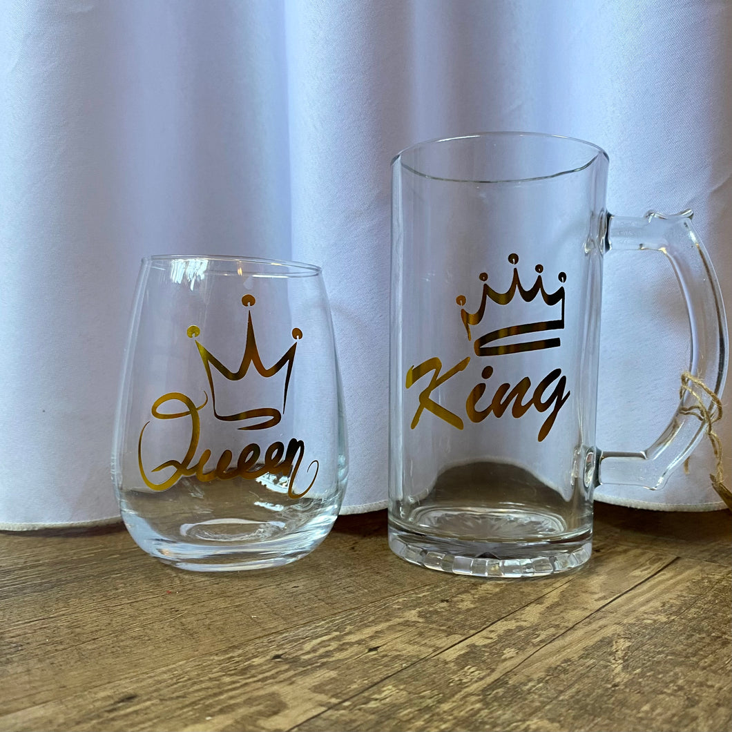 PROS100-T King & Queen Toasting Glasses