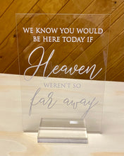 Load image into Gallery viewer, SMEG100-CF Acrylic “Heaven” Sign