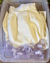 Load image into Gallery viewer, CRAMER-C Ivory Table Skirt + Clips