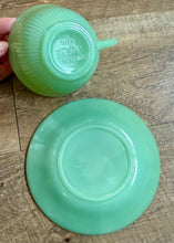 Load image into Gallery viewer, BROWN-A Green Milk Glass Set