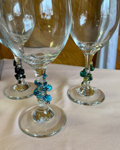 Load image into Gallery viewer, LYNN100-B Beaded Stemware Wine Glass, Set of 4