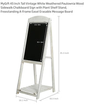 Load image into Gallery viewer, REES100-H White Chalkboard Stand/Drink Sign