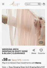 Load image into Gallery viewer, SHAE100-C Blush Pink Shimmery Draping Material
