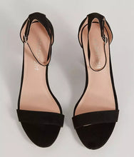 Load image into Gallery viewer, LYNN100-AA Black Block Heels. Size 10