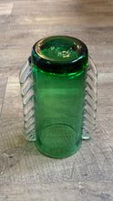 Load image into Gallery viewer, BROWN-E Green Glass Vintage Vase
