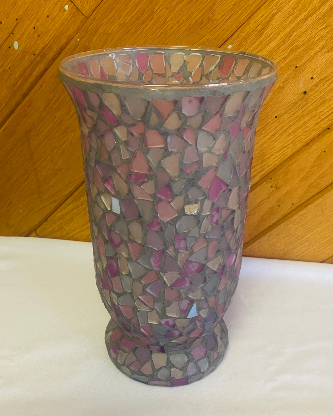 CHAR100-S Purple Mosaic Vase