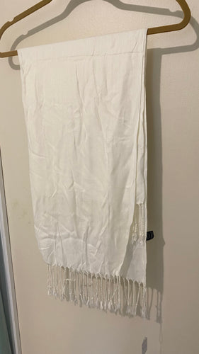 BEEN100-L Ivory Shawl Scarf