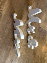Load image into Gallery viewer, JUBAS-V White “Mr &amp; Mrs” Letters