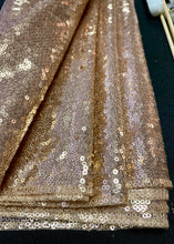 Load image into Gallery viewer, BERK200-F Rose Gold Sequins Table Runner