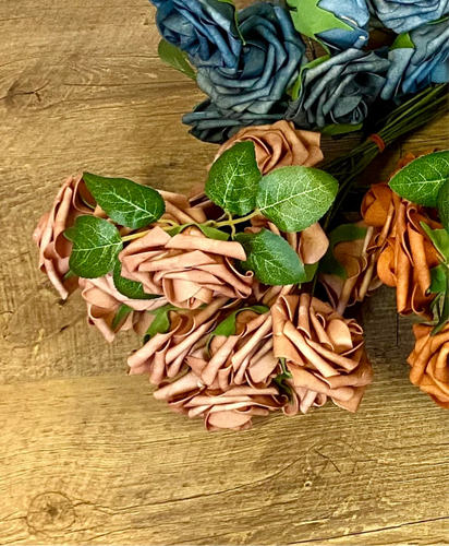 HIPP100-H 16 Dusty Rose Foam Flowers