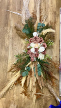 Load image into Gallery viewer, COY100-B 2 Pampas Grass &amp; Mauve Floral Swags (Large/Medium-Arch)
