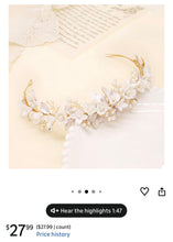 Load image into Gallery viewer, ALTS-B Floral, Bridal Headpiece