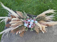 Load image into Gallery viewer, COY100-B 2 Pampas Grass &amp; Mauve Floral Swags (Large/Medium-Arch)