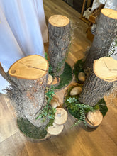 Load image into Gallery viewer, SZEK-B Wood Slab/Trunk, Moss Centerpiece