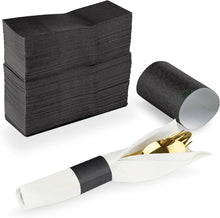 Load image into Gallery viewer, DIEH300-G Black Paper Napkin Rings