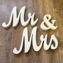 Load image into Gallery viewer, OTOL200-G White Mr &amp; Mrs Letters