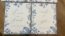 Load image into Gallery viewer, KISS-U 4pc Blue Floral Signage