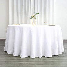 Load image into Gallery viewer, BUCK200-A 120” Round White Tablecloth