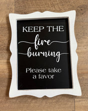 Load image into Gallery viewer, SMEG100-CB White Framed Favor Sign