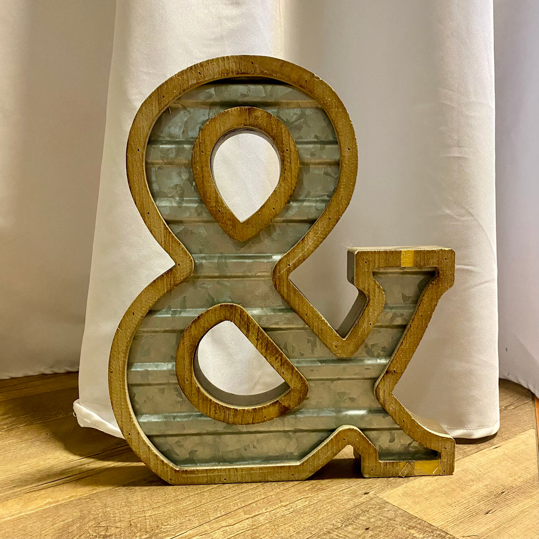 TERC100-Q 14” Galvanized “&” Symbol
