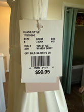 Load image into Gallery viewer, PIGZA-B NWT Ivory Satin Flower Girl Dress. Size 5
