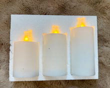 Load image into Gallery viewer, REES100-CS 3pc White-Wax Battery Operated Candles