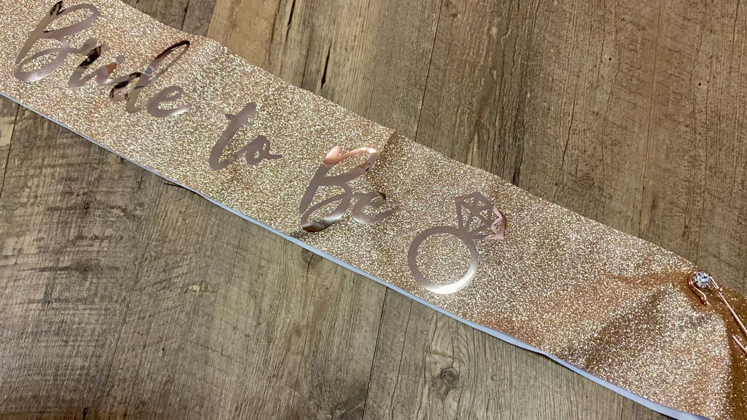 SPAI100-H Bride to be Sash