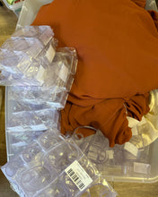 Load image into Gallery viewer, CRAMER-D 6ft Burnt Orange Table Skirt + Clips