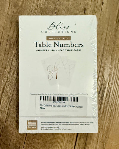 REES100-BU White & Rose Gold Table #1-40 + Head Table