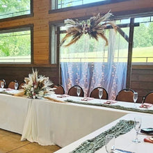 Load image into Gallery viewer, COY100-B 2 Pampas Grass &amp; Mauve Floral Swags (Large/Medium-Arch)