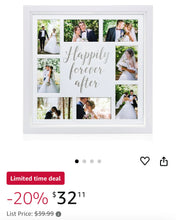 Load image into Gallery viewer, DAWS100-I “Happy forever after” Photo Frame. NWT