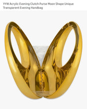 Load image into Gallery viewer, ROME100-AA Moon-Shape, Unique Gold Purse