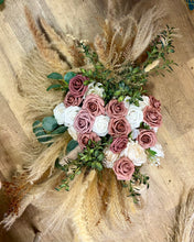 Load image into Gallery viewer, COY100-B 2 Pampas Grass &amp; Mauve Floral Swags (Large/Medium-Arch)