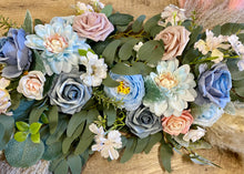 Load image into Gallery viewer, LIVI100-D 14 Dusty Blue Floral Centerpieces