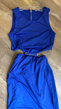 Load image into Gallery viewer, LYNN100-N Royal Blue, Cutout Dress. Size Small