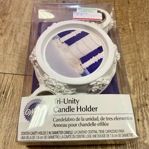AGAG100-T White Unity Candle Holder. New