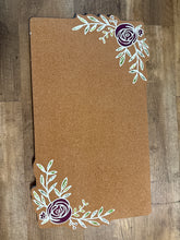 Load image into Gallery viewer, LOVE100-D Purple Floral, Cork Board Sign
