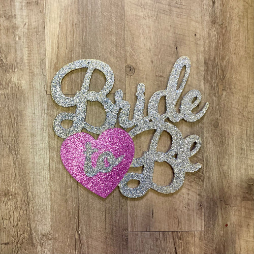 BEAN100-J Silver Glitter “Bride to Be”