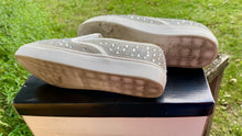 Load image into Gallery viewer, PROS100-N White Rhinestone Slip-On Sneakers. Size 5.5