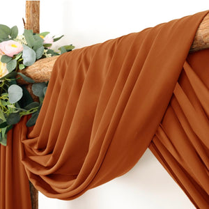 GAST200-F Burnt Orange Chiffon Material