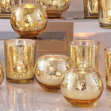 Load image into Gallery viewer, KISS-D Gold, Globe Votive Candle Cups