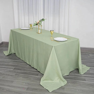 BOWD100-B 90” x 132” Sage Green Rectangular Tablecloth