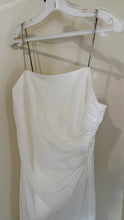 Load image into Gallery viewer, LIVI200-A Ivory Chiffon Dress with Rhinestone Straps. Size 14 NWT