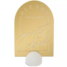 Load image into Gallery viewer, CLOUSER-S Gold Reception Signs