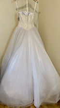 Load image into Gallery viewer, STIT100-A White Sequin Strapless, Ballgown. Size 2 NWT