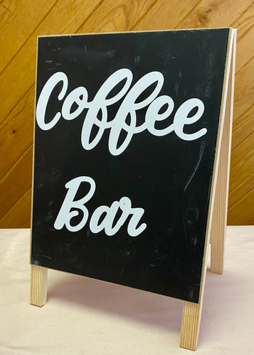 MATT100-G “Coffee Bar” Chalkboard Easel Sign