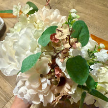 Load image into Gallery viewer, AGER100-D Ivory/Blush/Tan Floral Bouquet