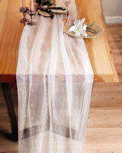 Load image into Gallery viewer, YINGLING-C White, Pearl Table Runner
