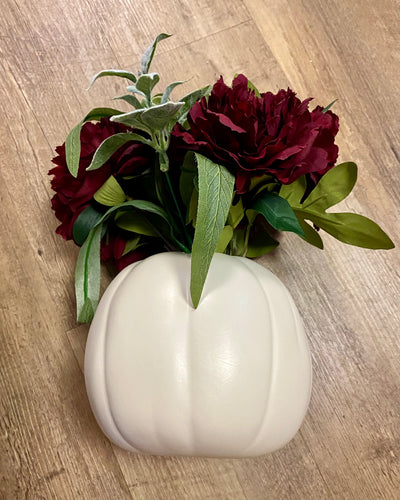 BERK200-H Burgundy Floral, Pumpkin Arrangement
