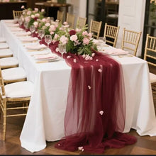 Load image into Gallery viewer, BRAC100-A Deep Red Tulle Runner